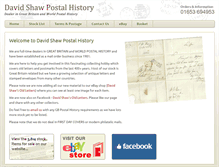 Tablet Screenshot of davidshawpostalhistory.com